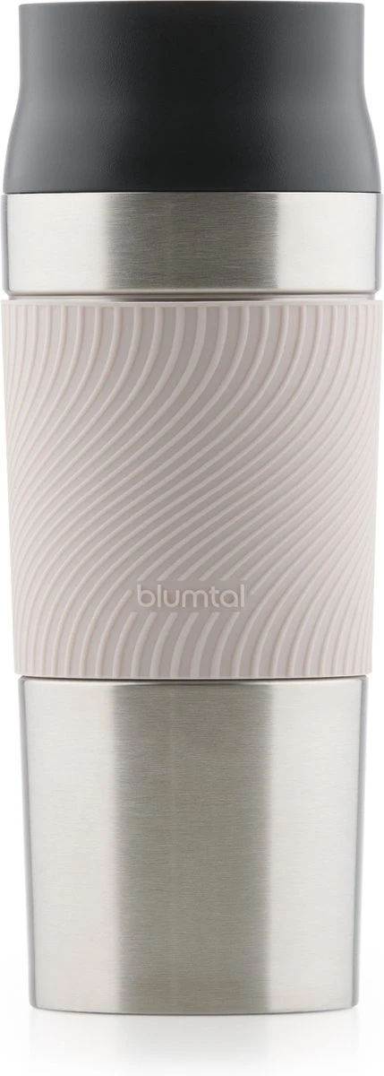 Blumtal Thermosbeker Classic - Lekvrij, BPA-Vrij En Vaatwasserbestendig - Hoge Kwaliteit Thermosfles Met Quick-Press Sluiting - Travel Mug 350 Ml - Roze