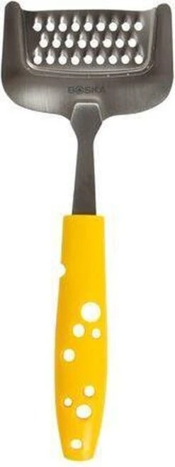 Boska Kaasrasp Cheesy - Kaasrasp Harde Kaas - Kaasrasp Voor Oude Kaas - Vaatwasserbestendig - Gele Kaasrasp - Multifunctionele Kaasschaaf - RVS - Keukengerei - Keuken Accessoires - 10 Jaar Garantie