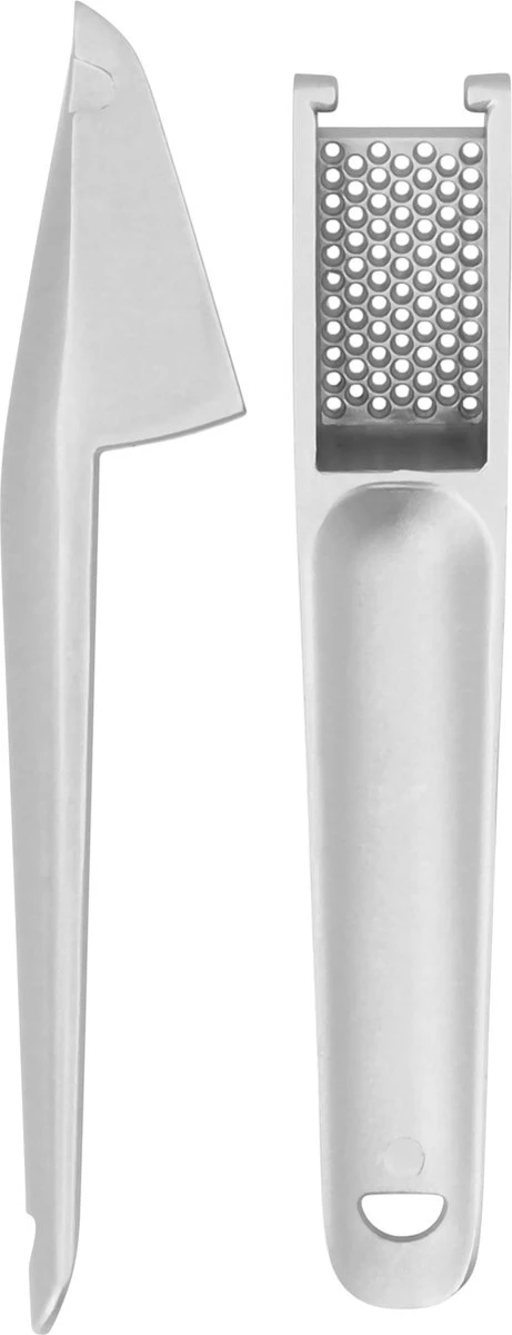 Krumble Knoflookpers - Vaatwasserbestendig - Rasp - Handpers - Keukengerei - Lookpers - Garlic Press - Gemberpers - RVS - Zilver - Afbeelding 3