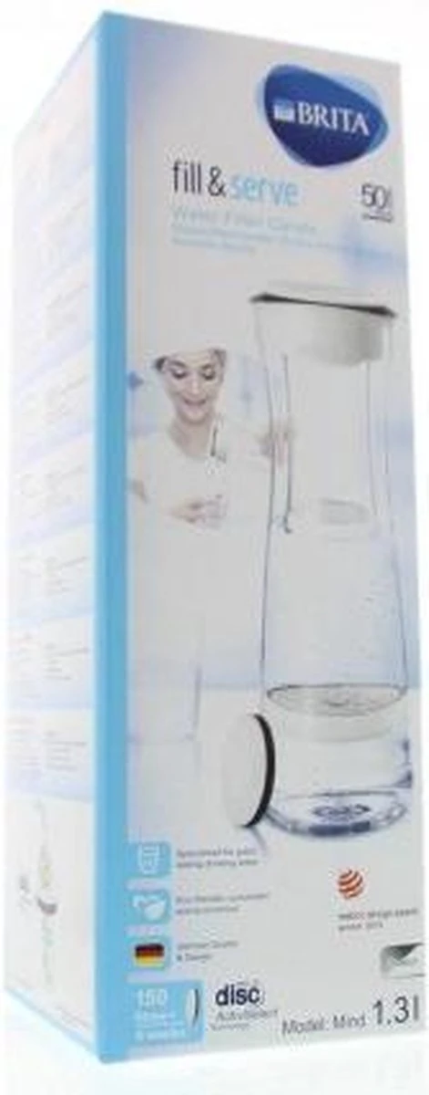 BRITA - Fill&Serve Waterfilterkaraf - 1,3L - Wit Grafiet - Inclusief 1 MicroDisc Waterfilter - Afbeelding 19