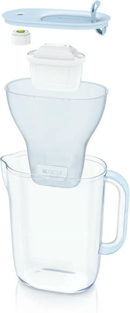 BRITA Waterfilterbundel Style Eco Cool Powder Blue + 3 MAXTRA+ Filterpatronen - Afbeelding 7