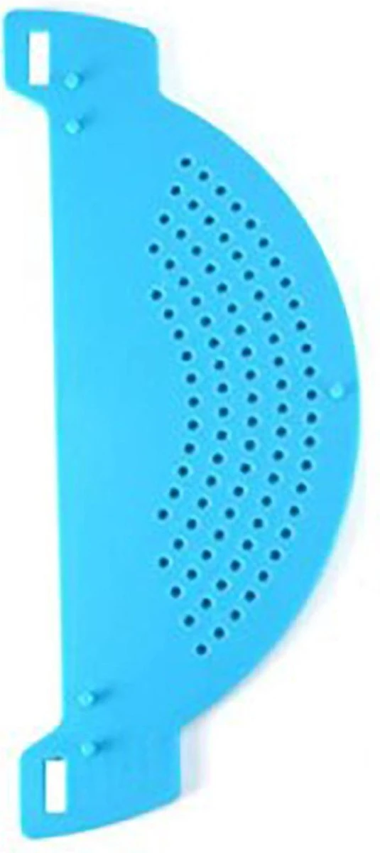 Merkloos Afgiethulp – Afgietdeksel Met Handvaten – Makkelijk Afgieten - Afgietdeksel - Blauw - Afbeelding 2