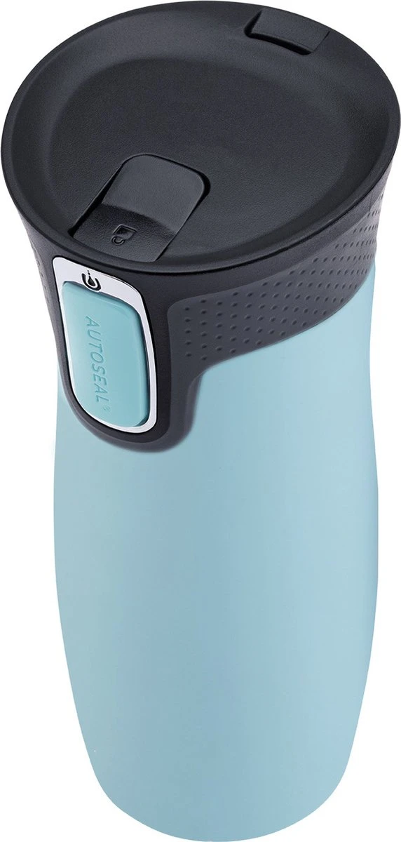 Contigo Thermosfles - Lichtblauw - Zwart - Afbeelding 4