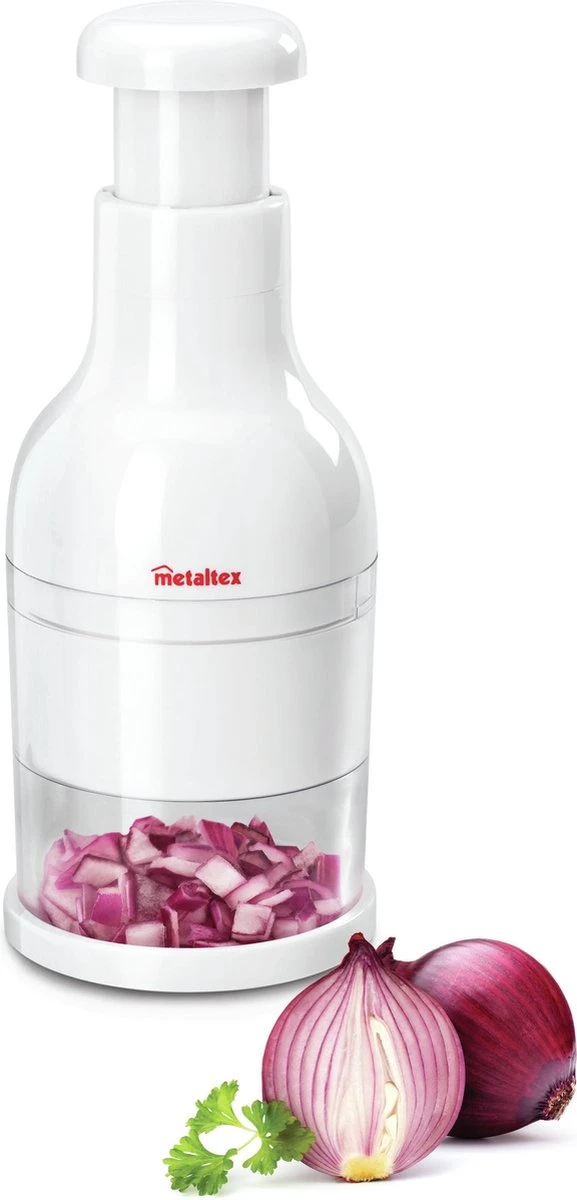 Metaltex - Groentenhakker - Twist - 27x8,5 Cm - Wit - Afbeelding 7