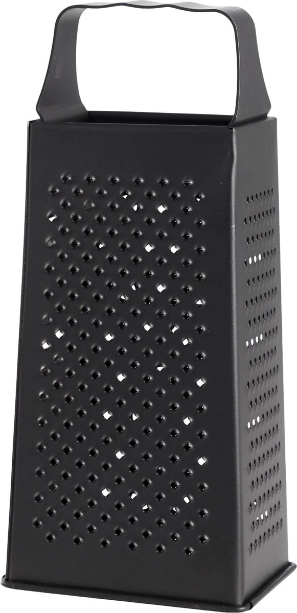 DAY Rasp - Blokrasp - RVS - 4 Zijden - Kaasrasp - Handrasp - Zwart