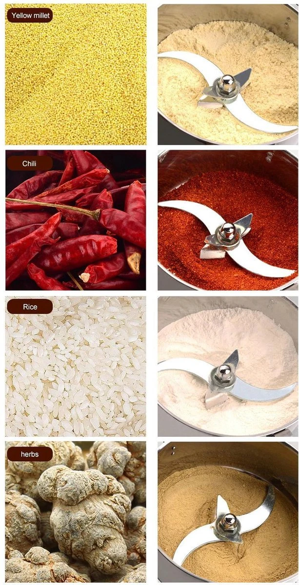 Professionele Graanmolen Elektrisch 700 Gram - Kruiden Maler - Sprice Grinder - Kruidenmolen - RVS - 2500W - Afbeelding 2