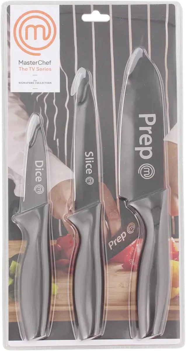 MasterChef Snijplanken 3 Stuks + MasterChef Keramische Messenset 3-delig - Afbeelding 4