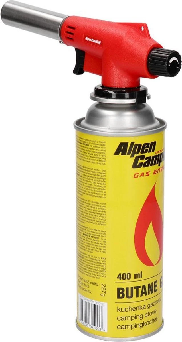 Alpen Camping - Butaan Gasbrander - Crème Brûlée Brander - Afbeelding 2