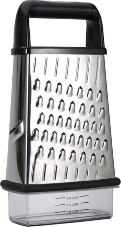 Masterpro Blokrasp Met Opvangbak - Zwart - Roestvrijstaal