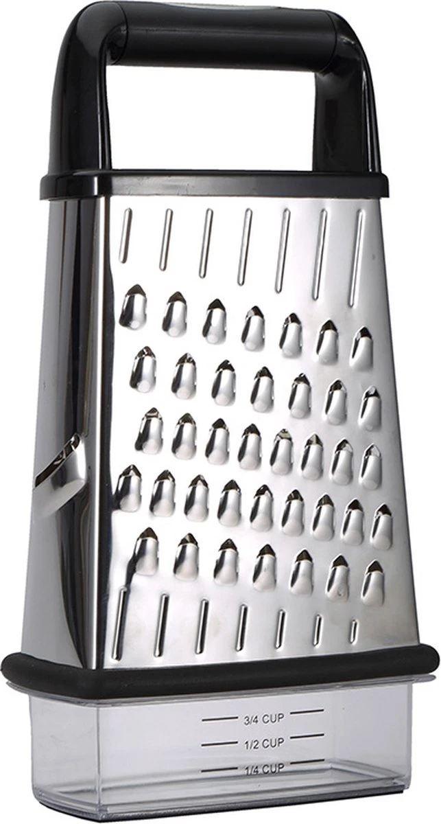 Masterpro Blokrasp Met Opvangbak - Zwart - Roestvrijstaal