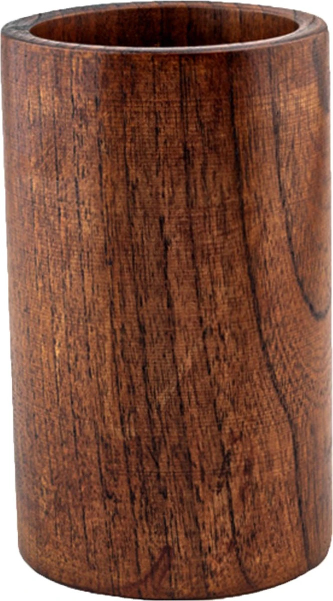 Luverno® - Keukengerei Set - 6 Delig - Teakhout - Keukenset - Keukengerei - Keukengerei Set Met Houder - Keukengerei Houder - Spatelpot - Bruin - Afbeelding 3