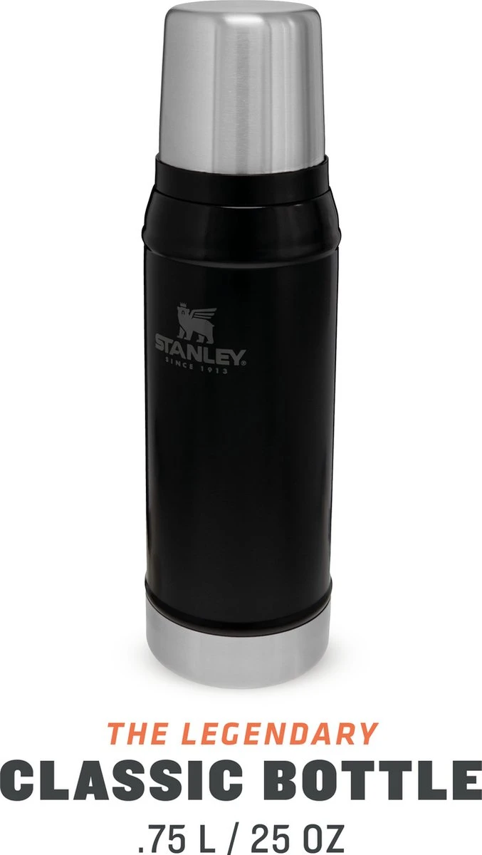 Stanley The Legendary Classic Bottle 0,75L - Thermosfles - Matte Black - Afbeelding 2