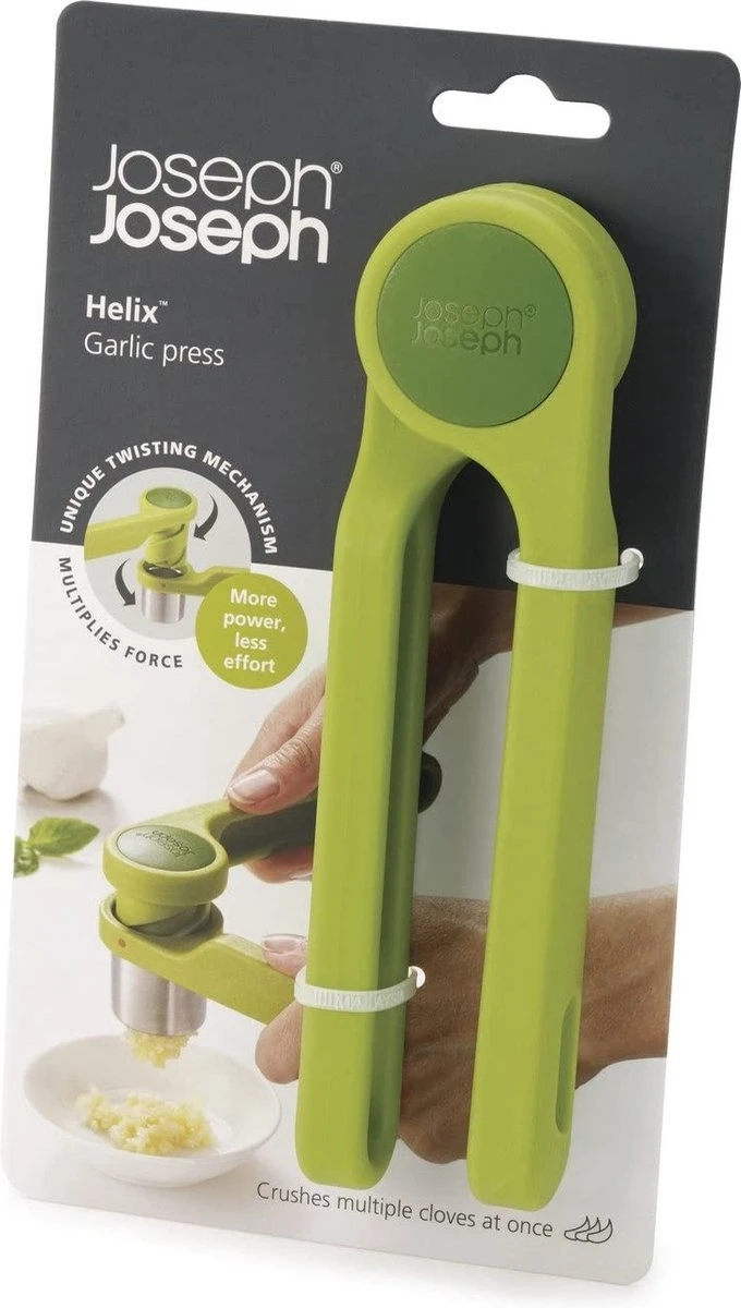 Joseph Joseph Helix Knoflookpers - 17,6 X 4,6 X 5,8 Cm - Groen - Afbeelding 3