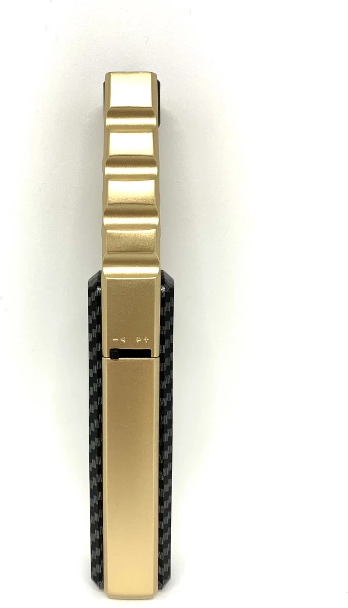 Labirent® - Turbo Torch - Gasbrander - Aansteker - Carbon Fiber/Goud - Windproof - Vervulbaar - Verstelbare Sterke Vlam (4/10cm) - Afbeelding 5