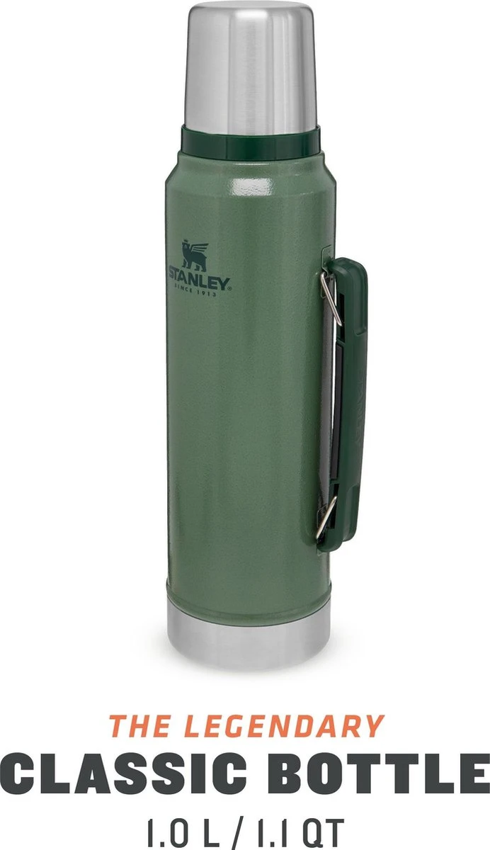 Stanley The Legendary Classic Bottle 1,00L - Thermosfles - Hammertone Green - Afbeelding 2