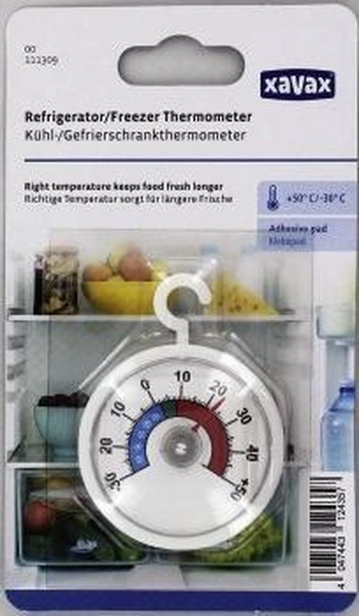 Xavax Koelkast & Diepvries Thermometer Rond - Afbeelding 4