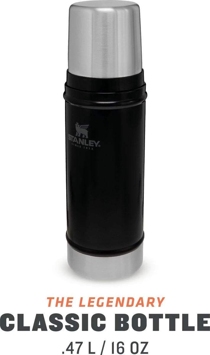 Stanley The Legendary Classic Bottle 0,47L - Thermosfles - Matte Black - Afbeelding 2