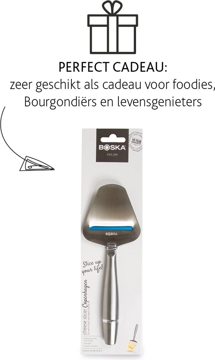 Boska Kaasschaaf Copenhagen - Kaasschaaf Harde Kaas - Kaasschaaf Voor Oude Kaas - Vaatwasserbestendig - Multifunctionele Kaasschaaf - RVS - 220 X 74 X 20 Mm - Keukengerei - Keuken Accessoires - 10 Jaar Garantie - Afbeelding 5