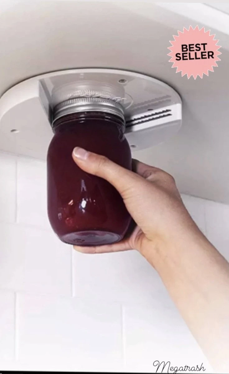 Megatrash Potopener - Dekselopener - Flessenopener - Universeel Opener - Ophangbare Allesopener - Blik Opener - Wit - Afbeelding 2