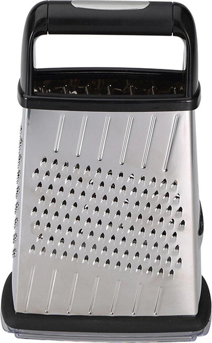 Masterpro Blokrasp Met Opvangbak - Zwart - Roestvrijstaal - Afbeelding 3