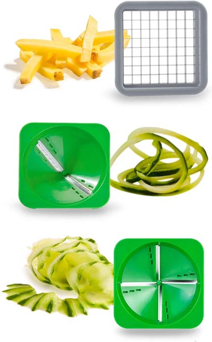 Nicer Dicer Julietti - 9-delig - Multifunctionele Groentesnijder - Afbeelding 5