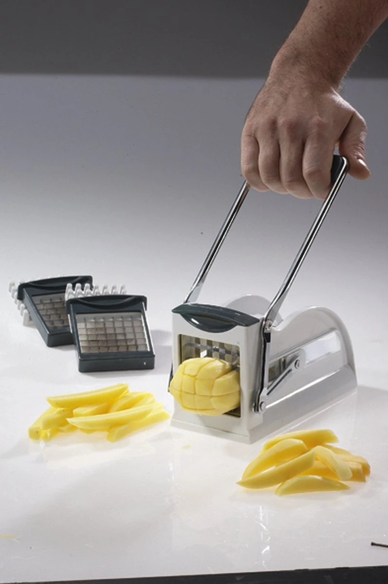 Westmark Sturdy Frietsnijder - Met Drie Messen - Wit - Afbeelding 15