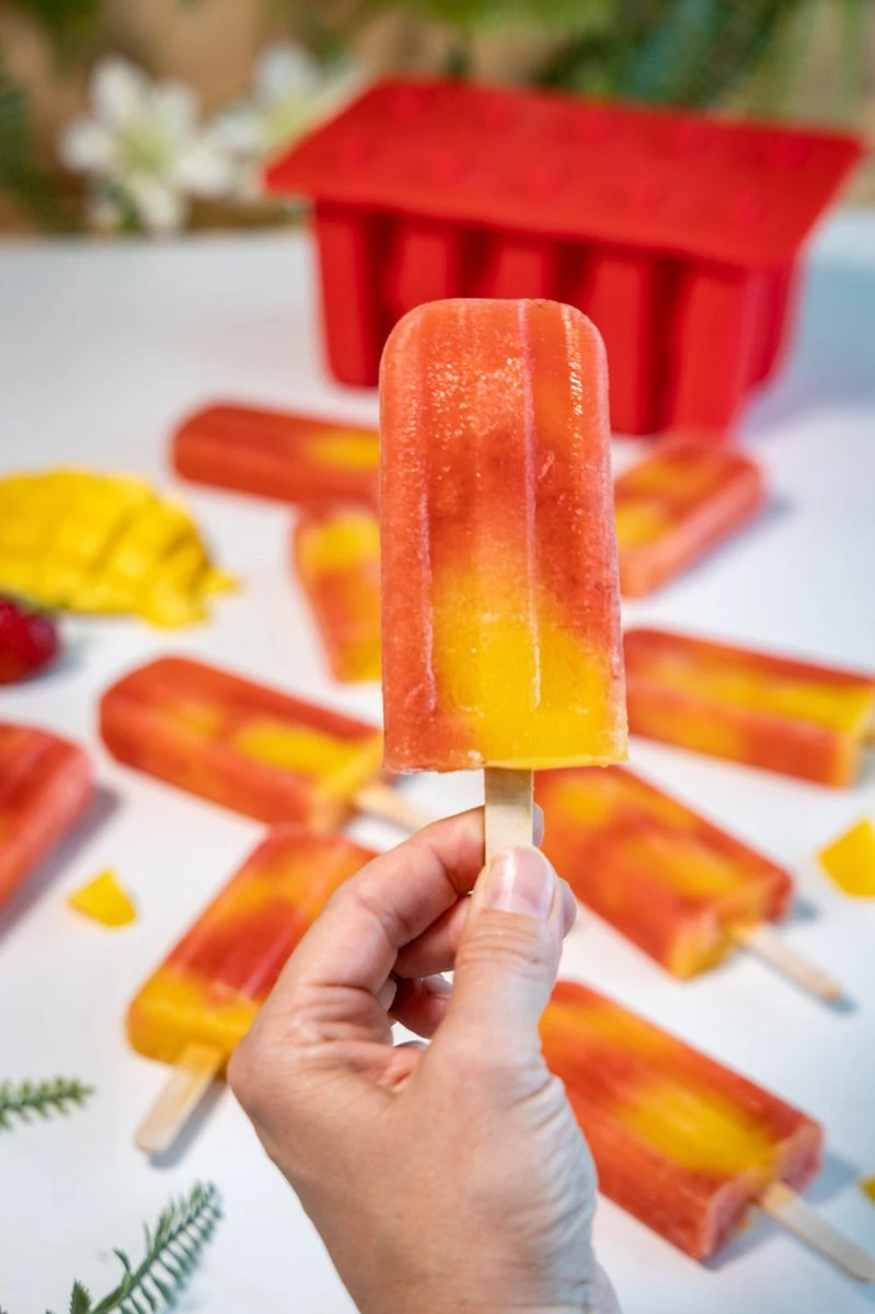 Sareva IJsjesmaker - 10 Ijsjes - Rood - Siliconen - Afbeelding 7