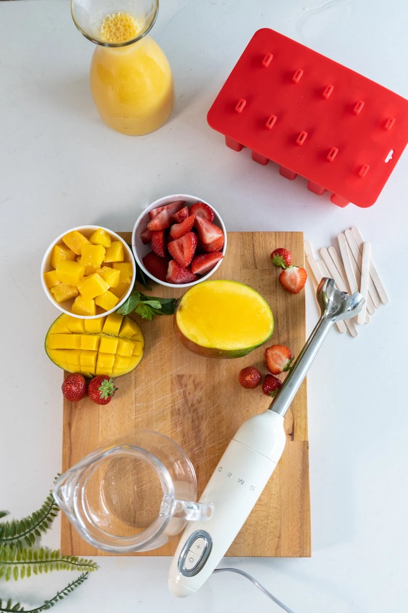 Sareva IJsjesmaker - 10 Ijsjes - Rood - Siliconen - Afbeelding 8