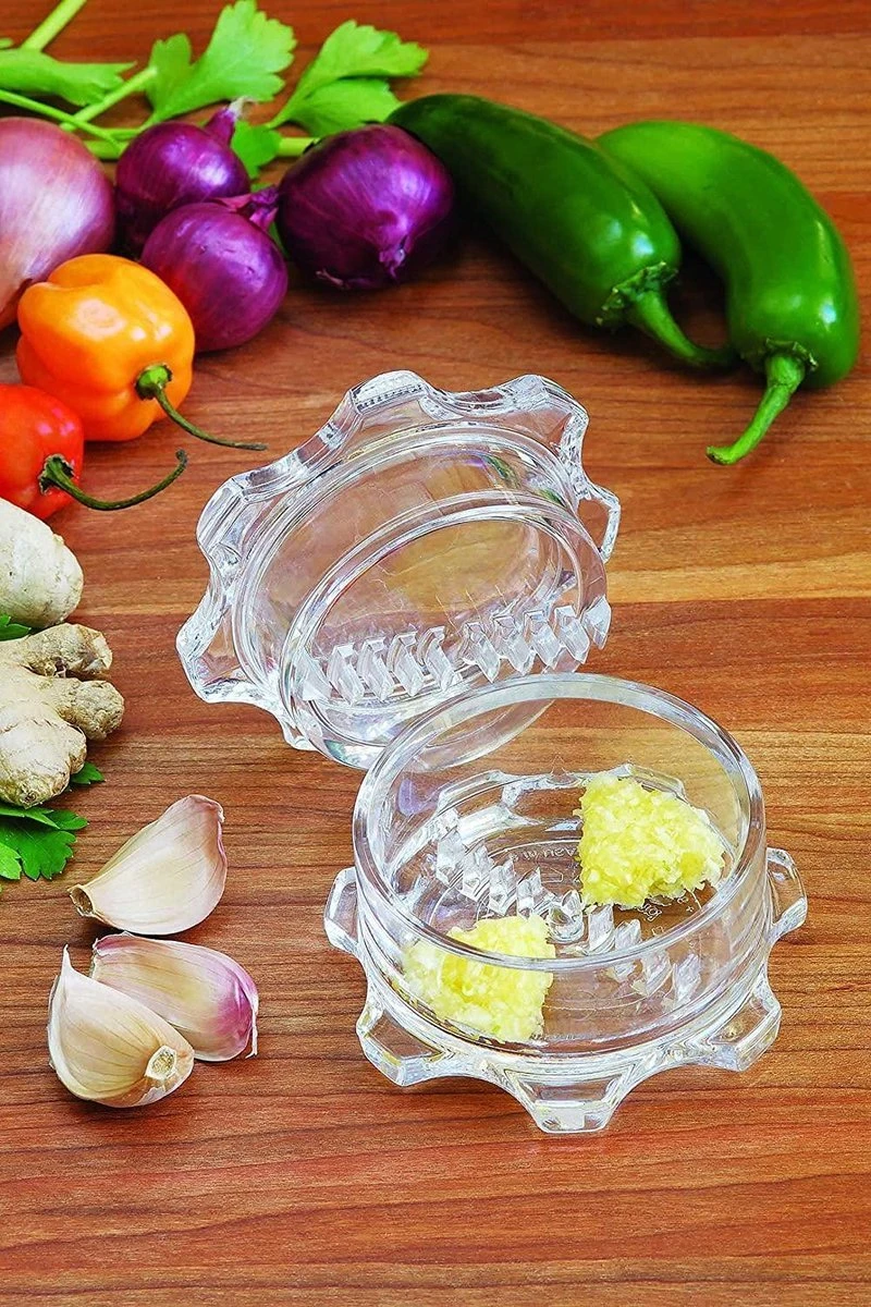 Knoflook Twister - Knoflookpers - Knoflookpers/gemberpers - Kruidenmolen - Wit - Transparant - Nieuw Model 2022! - Afbeelding 4