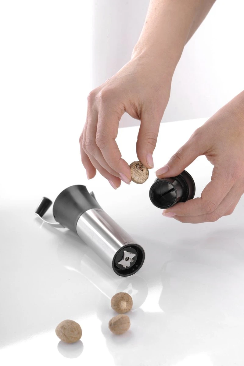 GEFU Nootmuskaatmolen - Laser Cut - RVS