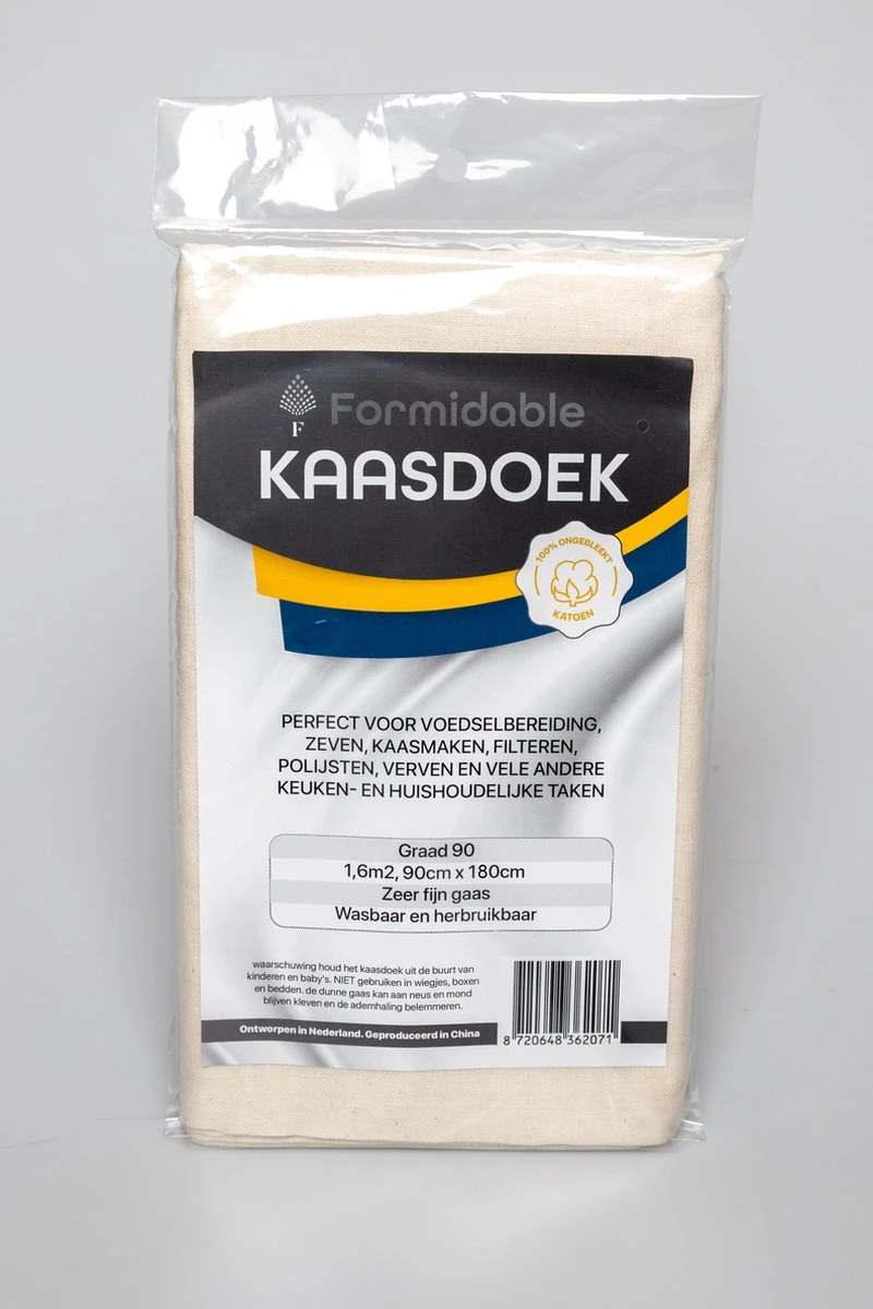 Kaasdoek - Neteldoek - Passeerdoek - Graad 90 - 90 X 180 CM - Afbeelding 5