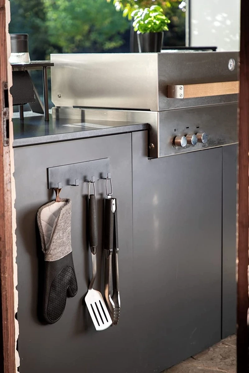 GrillKing - BBQ Tang Premium - 46cm - Antislip Handvat Met Ophangbeugel - Zware Kwaliteit - Afbeelding 3