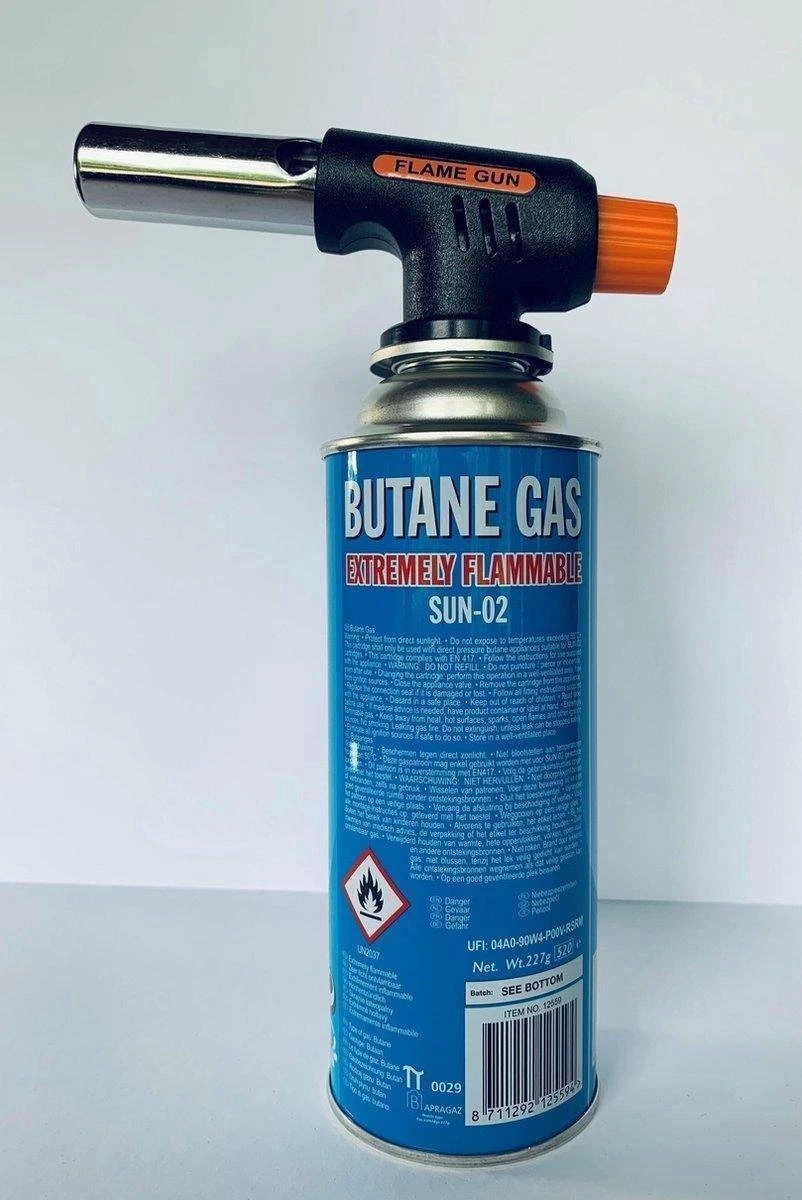 Gift Land® Crème Brûlée Brander- Inclusive Gasfles - Afbeelding 3