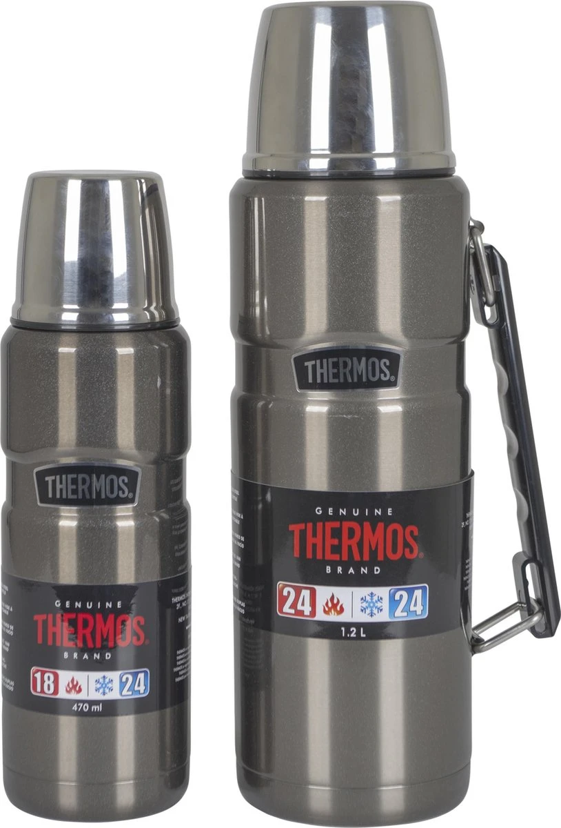 Thermos - Isoleerfles - King - Thermax - Grijs - Afbeelding 5