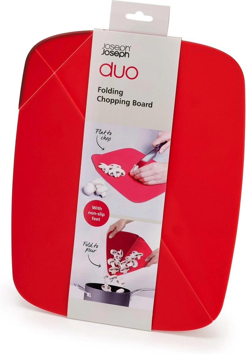 Snijplank - Opvouwbaar - Rood - Joseph Joseph | Duo - Afbeelding 5