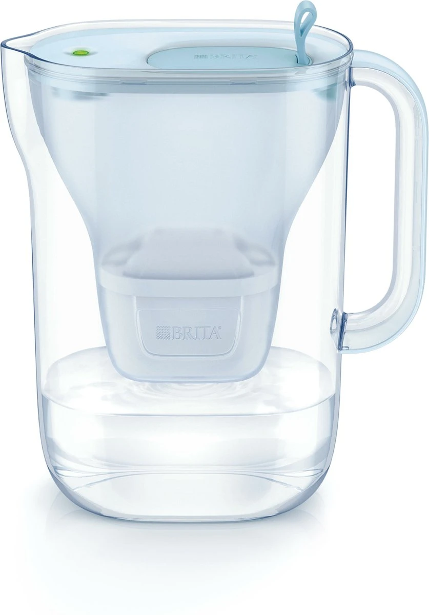 BRITA Waterfilterbundel Style Eco Cool Powder Blue + 3 MAXTRA+ Filterpatronen - Afbeelding 4