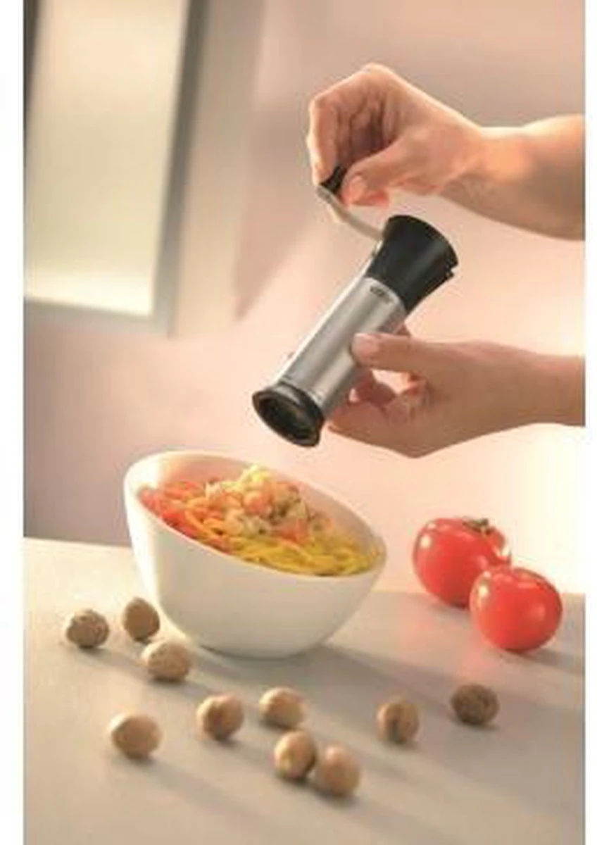 GEFU Nootmuskaatmolen - Laser Cut - RVS - Afbeelding 3