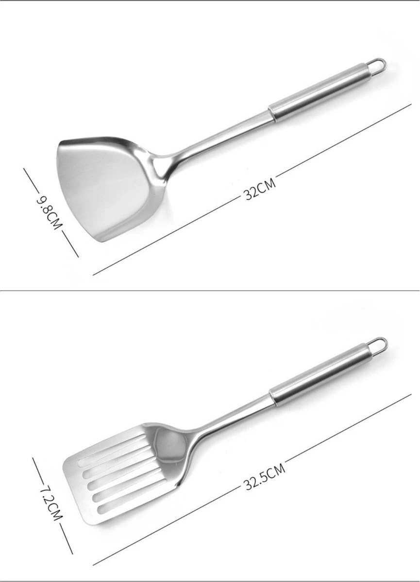 Merkloos Keukenset Kookgerei - Keukengerei Set - 12-delig - Able & Borret - Afbeelding 2