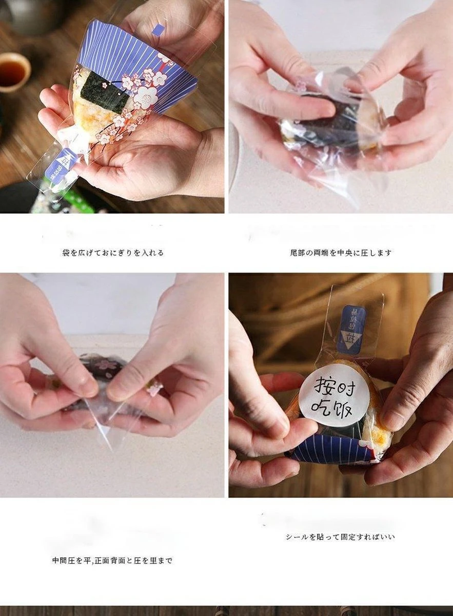 Onigiri Suhsi Mal - Sushi Vorm - Sushi Maker Onigiri - Sushi Maken Incl. 2 Pack - 1 Lepel -Extra Bonus 12 Zakken&Stickers - Afbeelding 6