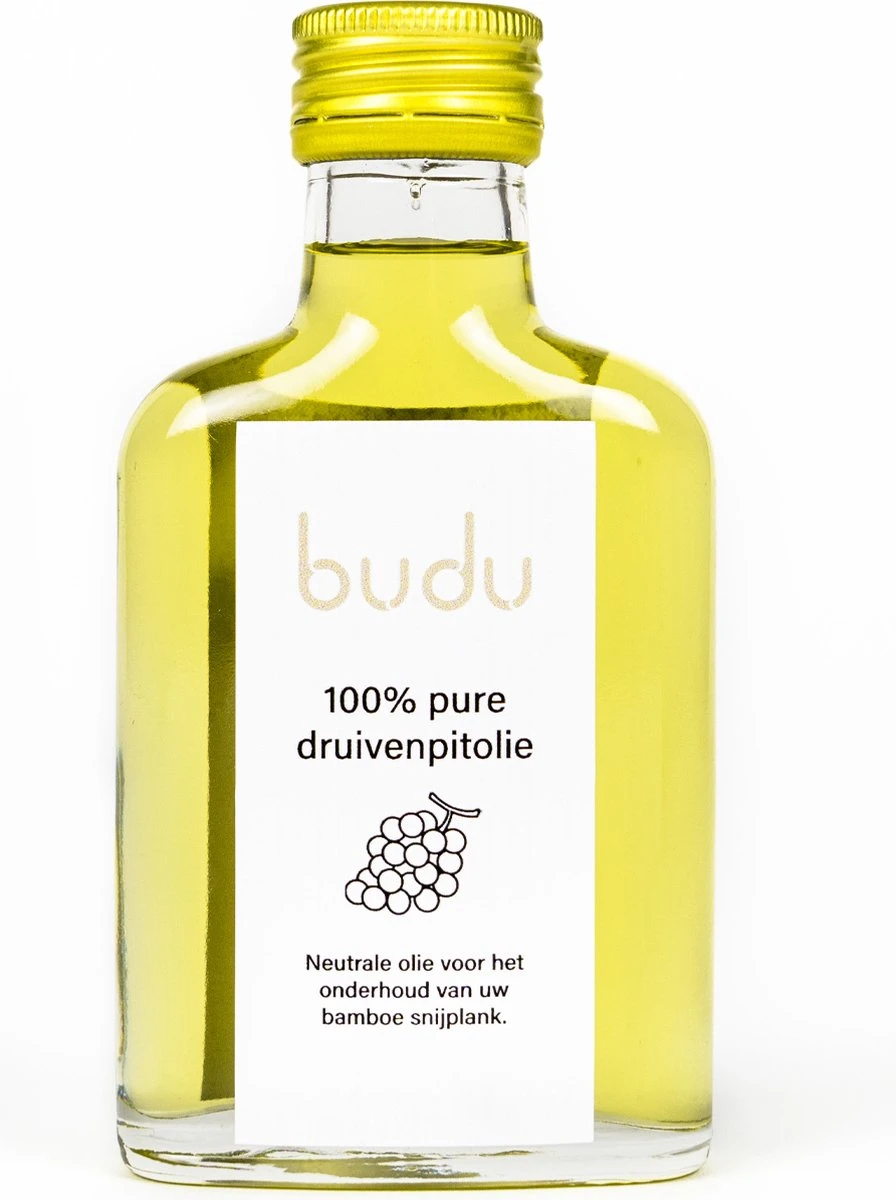 Budu Onderhoudsolie Bamboe Of Houten Snijplanken - Druivenpitolie - 100 Ml - Olie