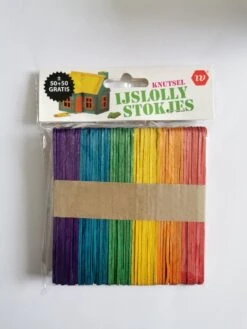 Knutsel Ijslollystokjes 100 Stuks | Gekleurd | Knutselen | Hobby