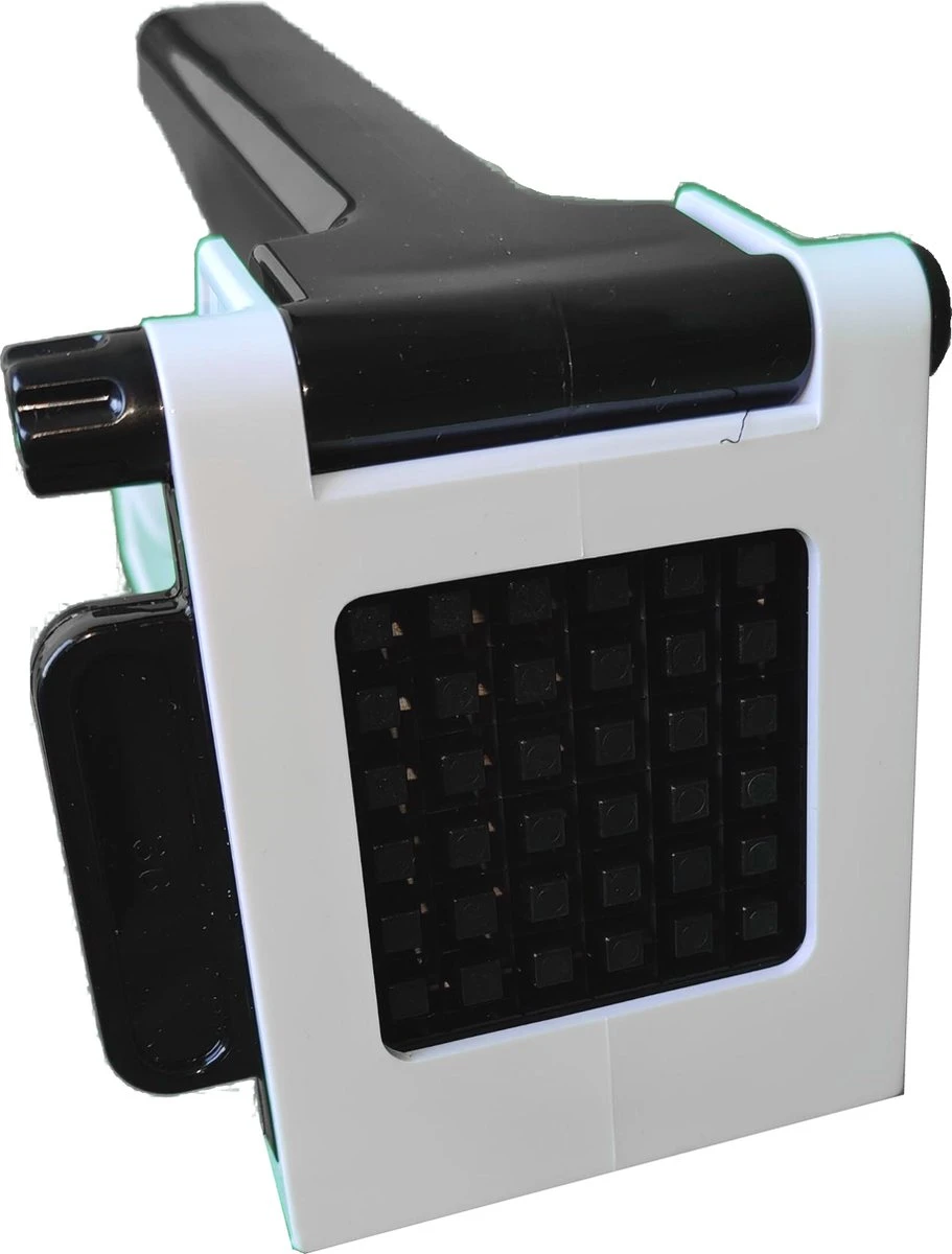 Merkloos Frietsnijder | Groentesnijder | Patatsnijder | Multifunctioneel | Met Handleiding | Sterke Messen | Wit - Afbeelding 6