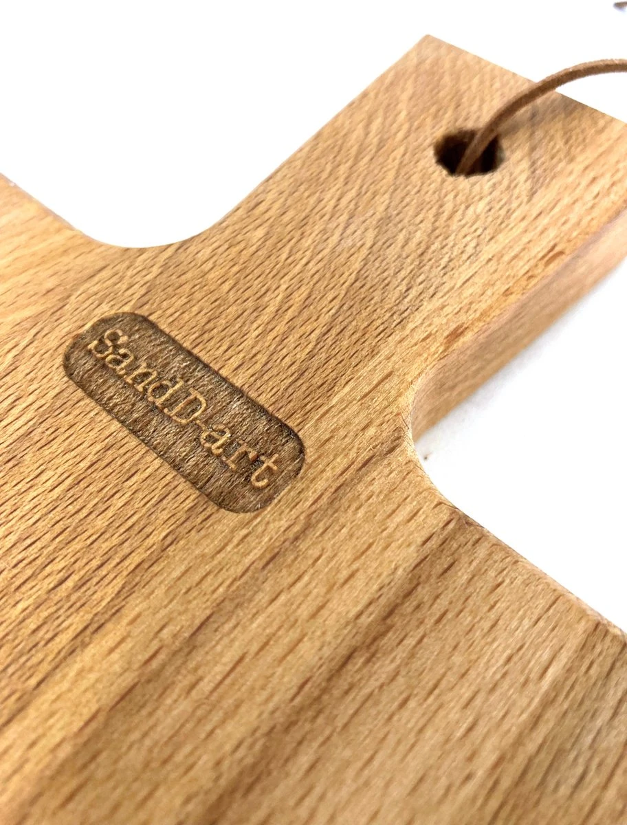 Merkloos Stoer Landelijk Snijplankje-hapjesplankje Met Tekst Gravure 40 JAAR GETROUWD. Een Origineel Cadeau Voor Een 40 Jarige Bruiloft. Het Formaat Is 20x30cm Excl. Handvat. - Afbeelding 5