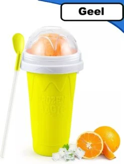 Summer Spark Slushy Maker - Slush Puppy Maker - IJscrusher - Slush Puppy Beker - Slushy Puppy Maker - Slush Maker - Slushy Cup - Tiktok - Geel