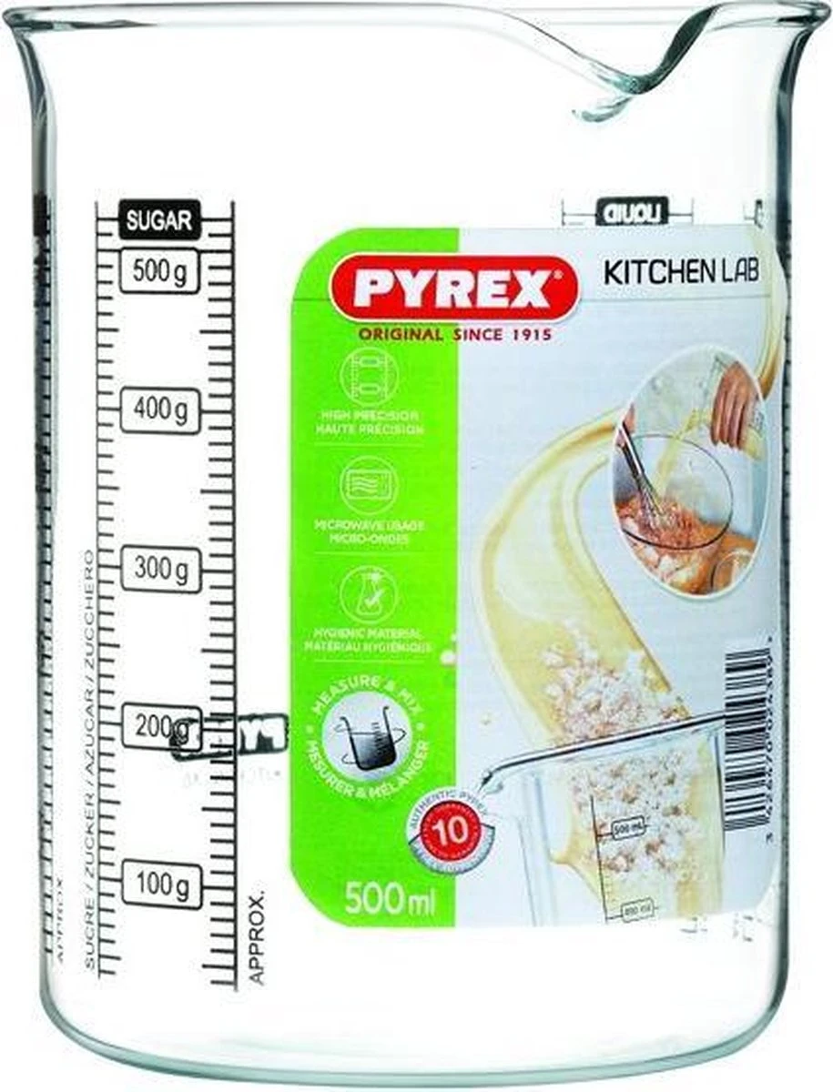Maatglas, 0,5 Liter - Pyrex | Classic Prepware - Afbeelding 2