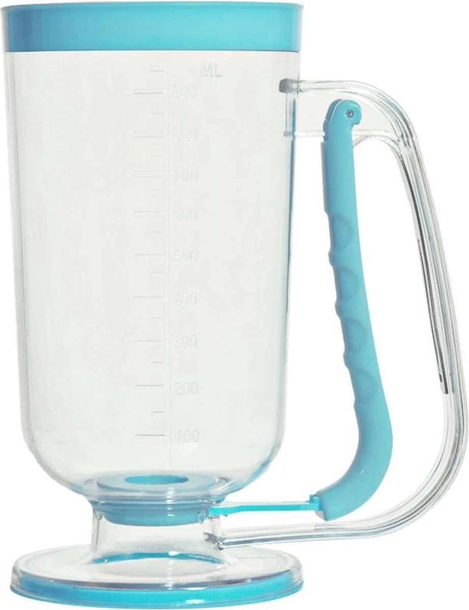 MikaMax Beslagdispenser – Maatbeker - Batter Dispenser - Blauw - 900ML - Afbeelding 2
