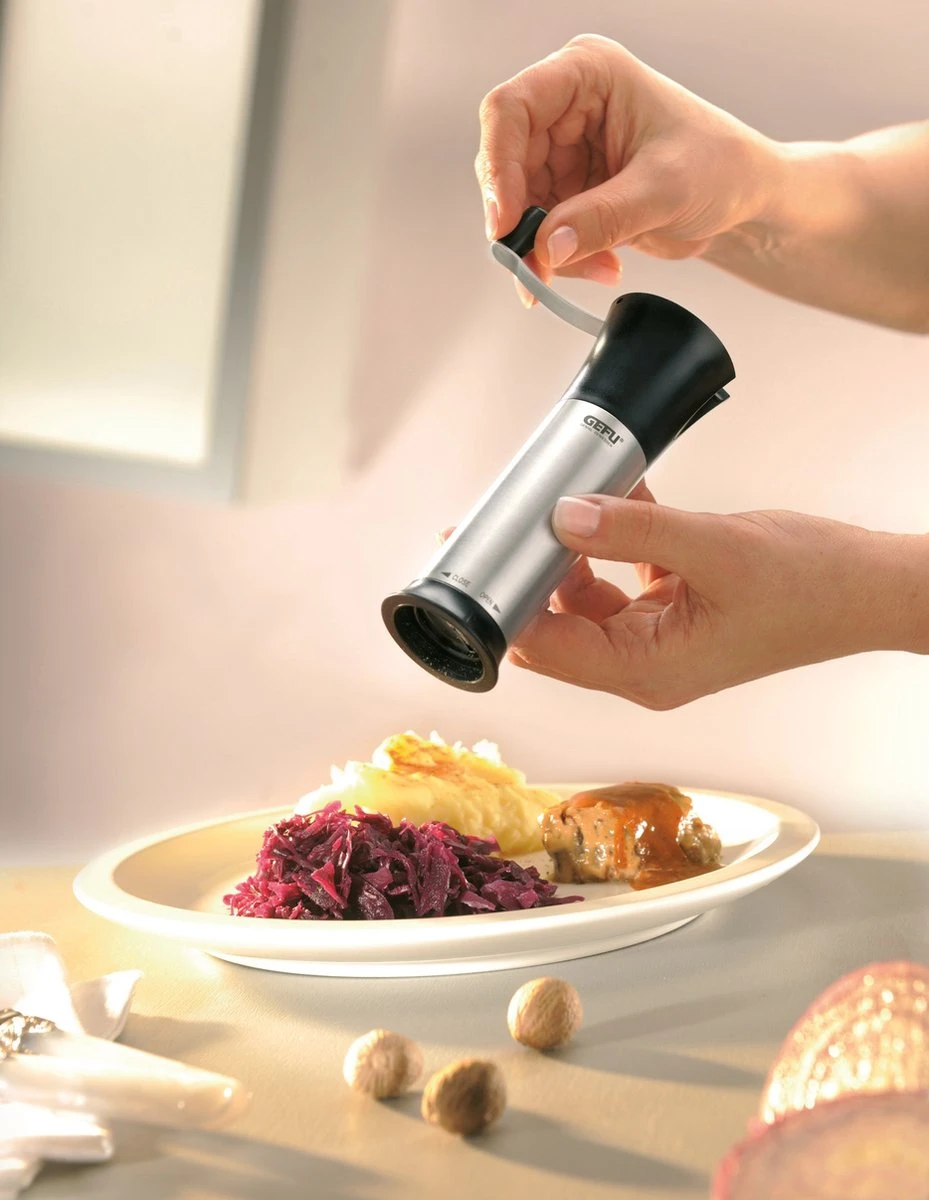 GEFU Nootmuskaatmolen - Laser Cut - RVS - Afbeelding 4