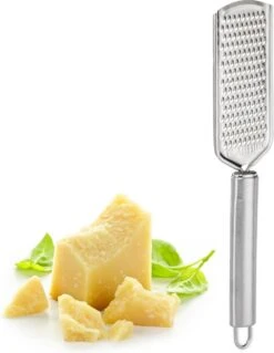 RVS Rasp Voor Keuken én Eettafel - Relaxdays - O.a. Voor Kaas, Citroen - Keukenrasp / Citroenrasp / Kaasrasp