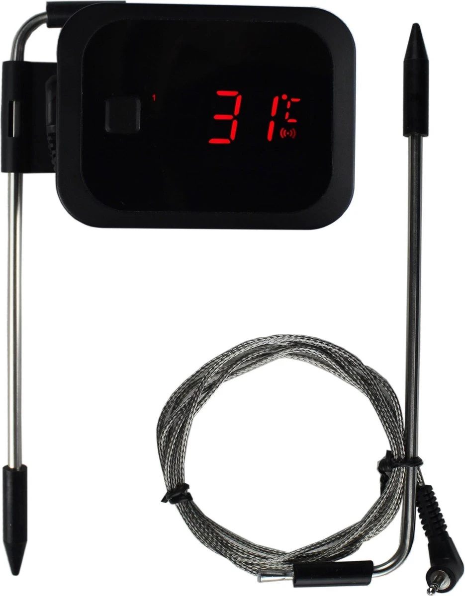 Draadloze BBQ Thermometer Met App - Bluetooth Kerntemperatuur - Wireless - Grill - Rookoven - Vleesthermometer - Barbecue