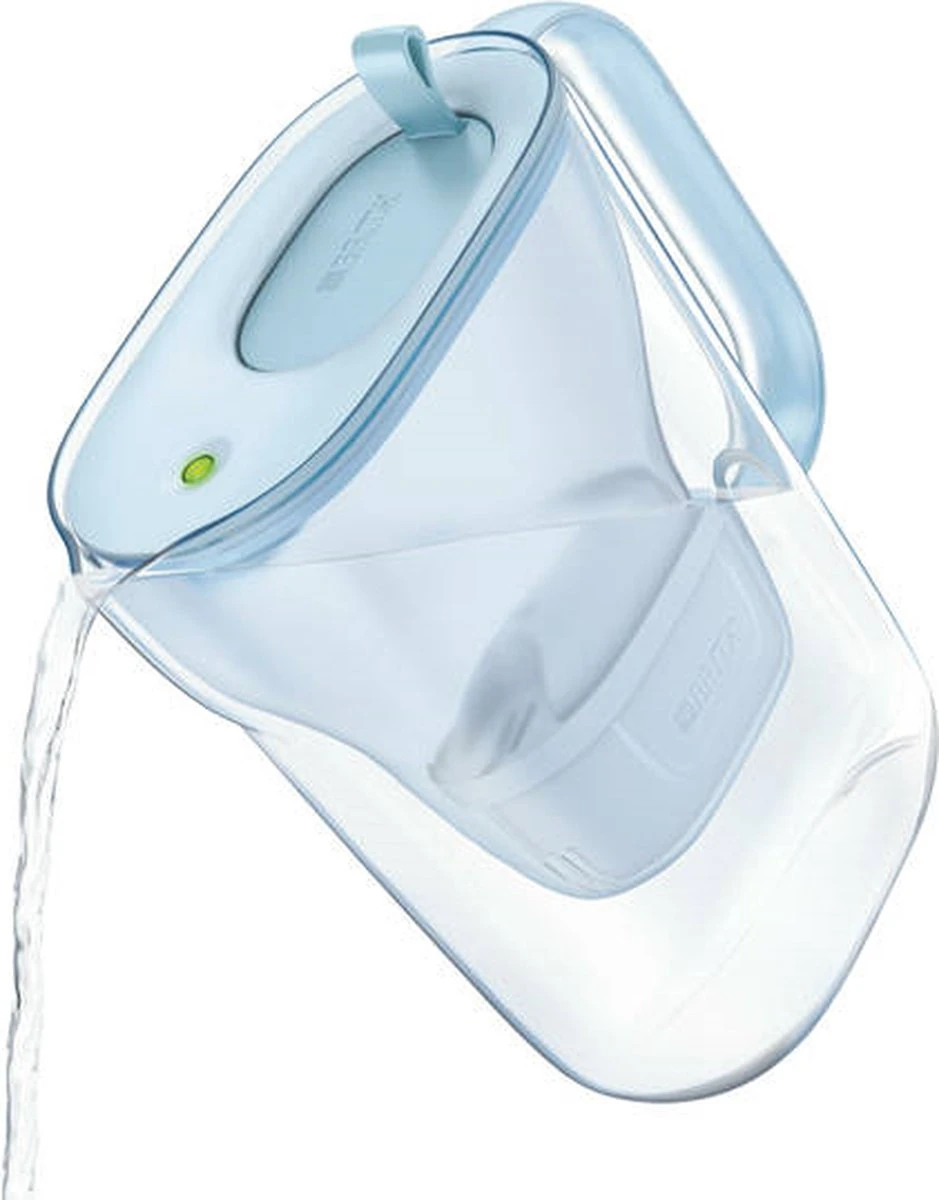 BRITA Waterfilterbundel Style Eco Cool Powder Blue + 3 MAXTRA+ Filterpatronen - Afbeelding 8